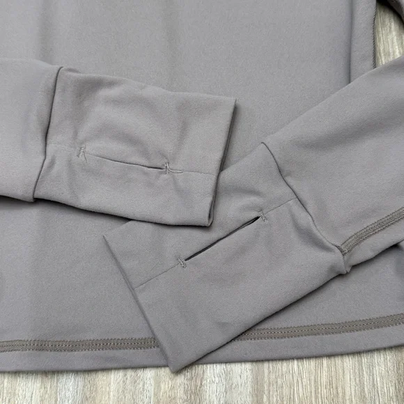 Paragon Fitwear quarter zip long sleeve jacket size medium in tan / taupe color - Picture 6 of 8